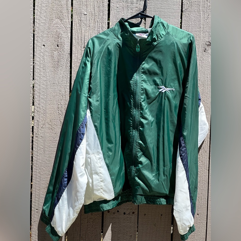 Reebok Vintage Windbreaker Mens size XL